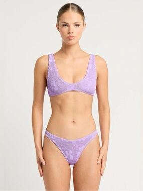 Bond- Eye Lilac Bikini Set super stretchy and supportive one size fits all nwt
